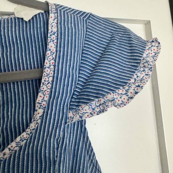 Vintage blue and white dress - Picture 5 of 9